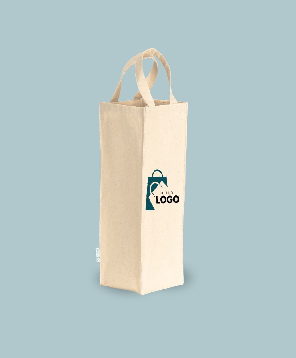 Shopper bottiglia in cotone